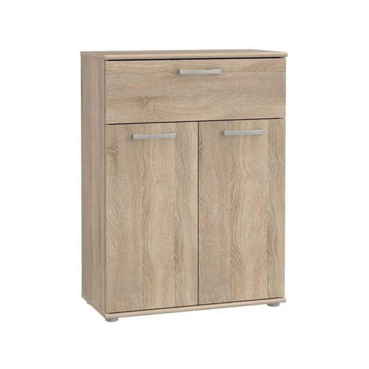 Niko 1 Drawer 2 Door Oak 60cm Wide Hallway Sideboard Cabinet