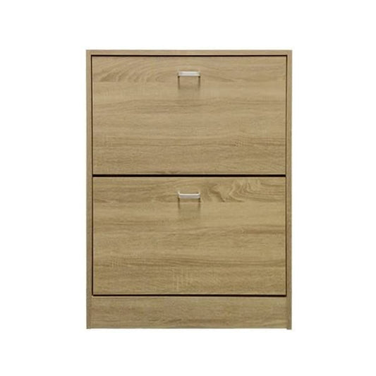 Lyon 2 Door Shoe Cabinet - Sonoma Oak Finish