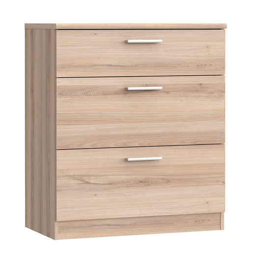 Bronte 3 Drawer Chest - Oak Finish