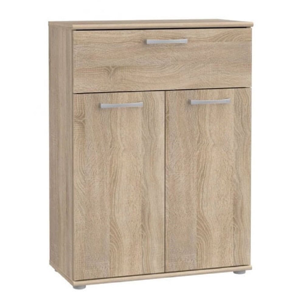 Niko 1 Drawer 2 Door Oak 60cm Wide Hallway Sideboard Cabinet