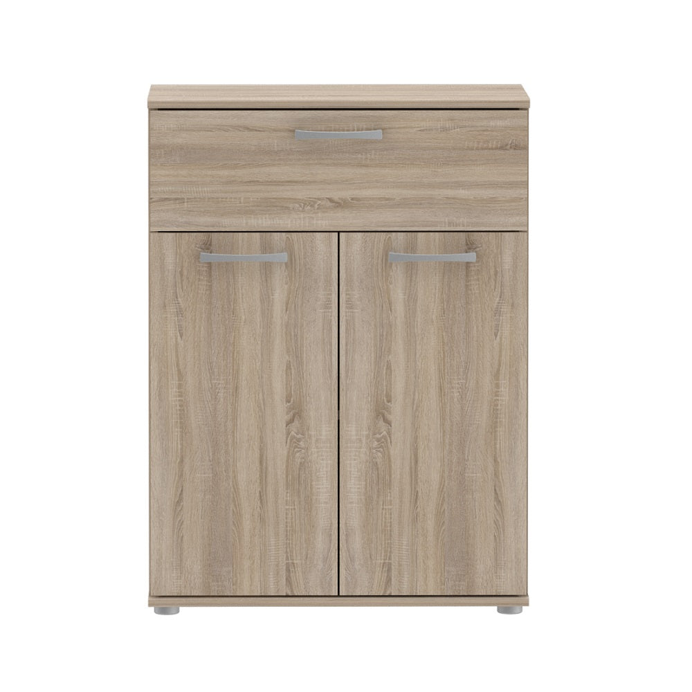 Niko 1 Drawer 2 Door Oak 60cm Wide Hallway Sideboard Cabinet